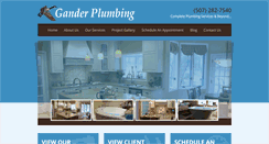 Desktop Screenshot of ganderplumbing.com